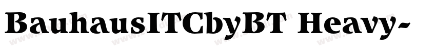 BauhausITCbyBT Heavy字体转换